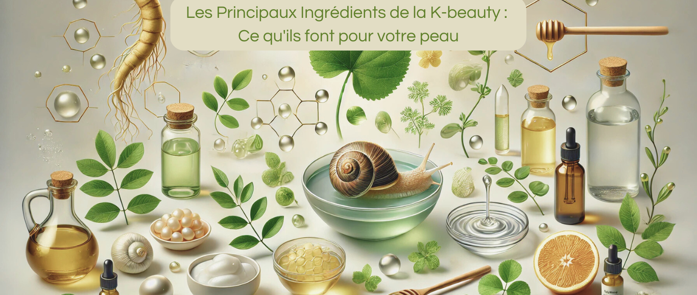 Les principaux ingredients de la k beauty : ce qu'ils font pour votre peau