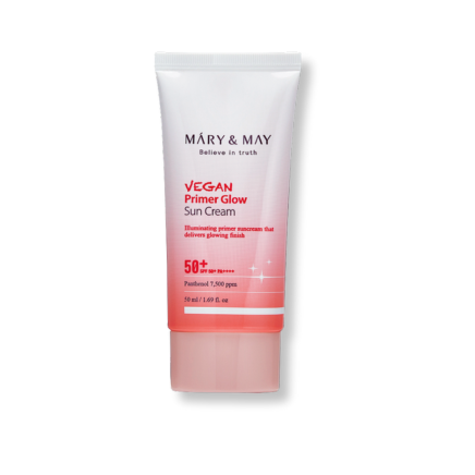 Mary & May - Vegan Primer Glow Sun Cream SPF50+ PA++++